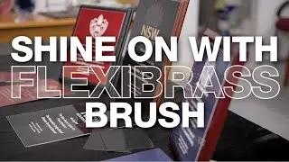 Rowmark's FlexiBrass Brush - for plaques that shine!