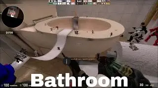 CS:GO - Zombie Escape Mod - ze_bathroom_v2_4 - [Level 1 & 2] - GFL