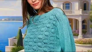 We knit 5 soft JUMPERS from mohair with knitting needles