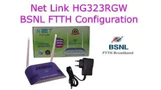 NetLink HG323RGW BSNL FTTH Configuration | Internet | Voice | VOIP