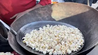 Delhi Street Food | Hot Sand Popcorn | Rajendra Place Street Food | Delhi Popcorn