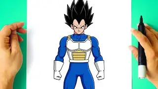How to DRAW VEGETA Full Body - Dragon Ball