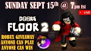 R$ Giveaway | DOORS FLOOR 2 UPDATE | Live Fans Play ep 2