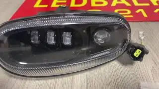 Светодиодные противотуманки LED 45W + ДХО. Ланос - Lanos, Сенс -Sens