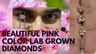 beautiful Pink color Lab grown Diamonds