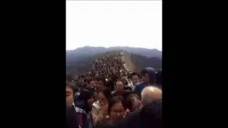 INSANE Amount of People in Great Wall of China (China's National Day)