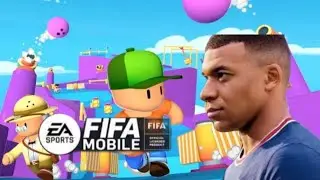 Acharam que não ia ter Live...kk Jogando FIFA Mobile e Stumble Guys🗿🍷
