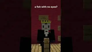 a fish with no eyes  - minecraft