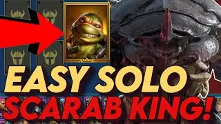 MIKEY SOLO'S SCARAB KING EASY! USE THIS FREE CHAMP! RAID: Shadow Legends