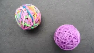 DIY- Pelotas hechas con ligas - Creative Flower