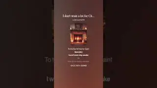 I don't want a lot for Christmas