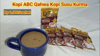 Kopi ABC Qahwa Kopi Susu Kurma. Harganya Rp 1.000/sachet