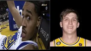 Jordan Poole and Austin Reaves Spot Each Other