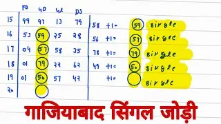 21जून gaziyabad gali disawar single Jodi trick|||satta king||satta gali||satta disawar💯