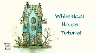 Whimsical Watercolor House Painting