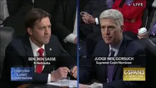 Sasse Asks Gorsuch: What If We Didn't Have a Bill of Rights?