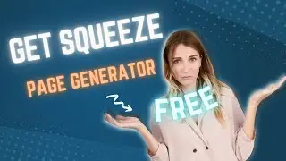 Free video squeeze page generator for beginner [affiliate marketing] using drag-and-drop builder