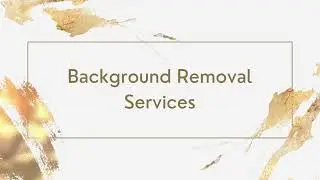 Background Removal Services