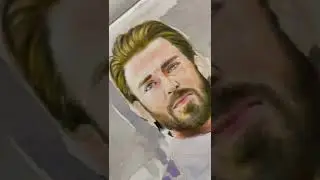 Avengers | Captain America | Chris Evans | Sketch | Pencil colour and water colour