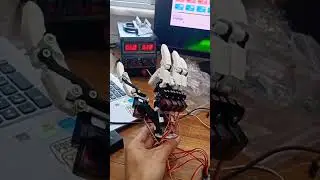 Humanoid Robot hand using Arduino #arduino