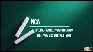 64:Java Visitor Pattern|| hackerrank java solutions
