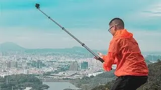 TELESIN 1.2m Adjustable Carbon Fiber Selfie Stick 