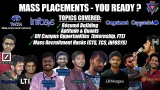 Mass Recruitments - Are you Ready? Brevity Live Session (Infosys, TCS, CTS, Mindtree, Capgemini)