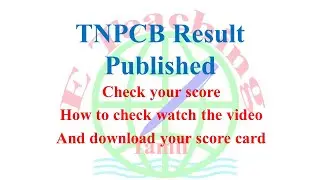 TNPCB Exam result published check your score for environmental scientist Assistant engineer typist