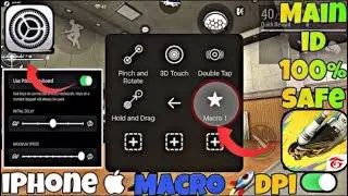 ✅how to enable macro circle ⭕️ in any iOS device | iPhone  macro free fire 🔥 | 95% headshots 🎯