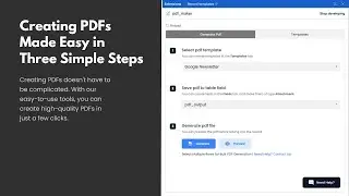 Generate Bulk PDFs with Airtable Data | Turn your Airtable data into PDFs | PDF Maker