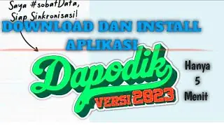CARA INSTALL APLIKASI DAPODIK 2023 TERBARU
