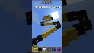 Satisfying Minecraft Falling Sand Art - Honeybee 🐝 💀 #shorts #viral #skull