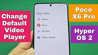 How to change default video player app Poco Hyper OS 2 phone update 
