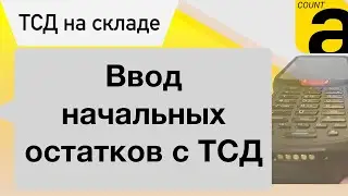 Ввод остатков товара с помощью ТСД. Программа AllegroCount.