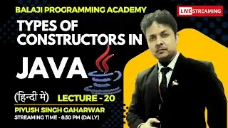 जावा मस्त हिन्दी में  || Types of Constructors || Guaranteed courses || Java Beginners || #live