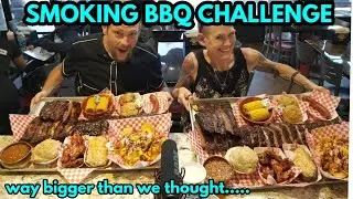 8lb BBQ Challenge |Molly Schuyler | Man vs food | California tour | Smoking ribs | 4kg
