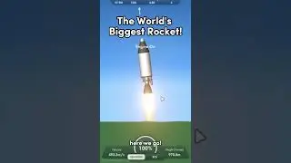 The World's Biggest Rocket!  #sfs #shorts #spaceflightsimulator
