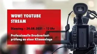 Professionelle Druckverlustprüfung an einer Klimaanlage