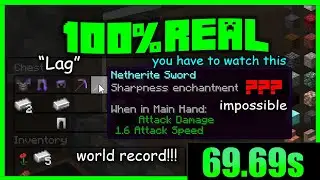 the fakest minecraft speedrun youve ever seen