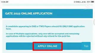 Gate 2022 registration process | How to fill gate 2022 exam form |