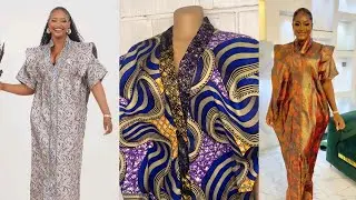 How to SEW PLEATED SHOULDER BUBU KAFTAN with COWL effect and OVERLAP Collar Strip