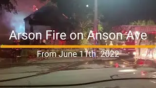 Arson Fire on Anson ave. from June 11th, 2022 in Cleveland's Slavic Village Neighborhood