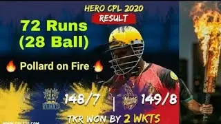 CPL 2020 Match 17 Highlights/Barbados Tridents vs Trinbago knight Rider/BT vs TKR