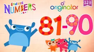 Endless Numbers Learn To Count From 81 To 90 ।। Game For Kids,