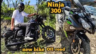 New Bike k shat off-road kar diyaa  nija 300 🥰🥰 Dream Bike #ninja #jawa