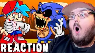 BOYFRIEND vs. SONIC.EXE?! Friday Night Funkin' Logic | Cartoon Animation By GameToons REACTION