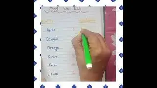 Food We Eat || EVS Worksheet || Kindergarden #worksheet #ukg #evs #food #eat #fruit #vegetables