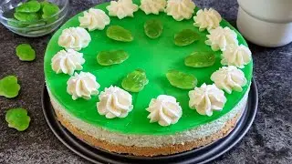 Philadelphia - Waldmeister -Torte - einfach ohne backen