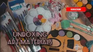unboxing art materials... #doms #artmaterial