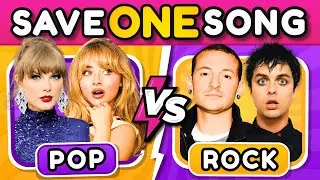 POP vs ROCK: Save One Song | Music Quiz 🎤🎵